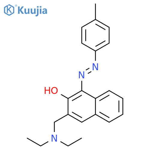 2-NAPHTHALENOL, 3-[(DIETHYLAMINO)METHYL]-1-[(4-METHYLPHENYL)AZO]- structure
