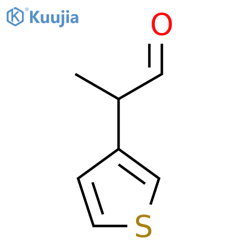 2-(thiophen-3-yl)propanal structure