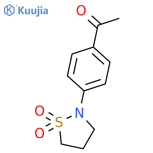 2-(4-Acetylphenyl)-1,2-thiazolidine-1,1-dione structure