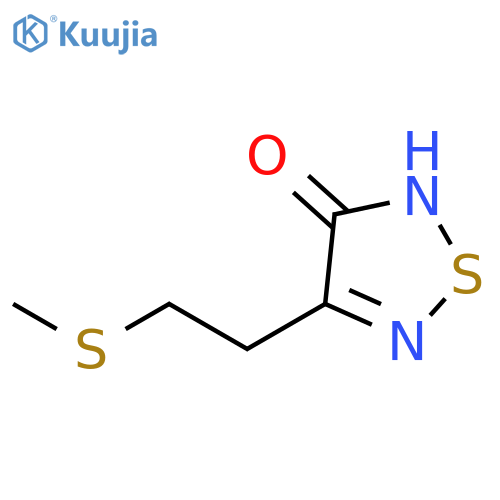 1,2,5-Thiadiazol-3(2H)-one, 4-[2-(methylthio)ethyl]- structure