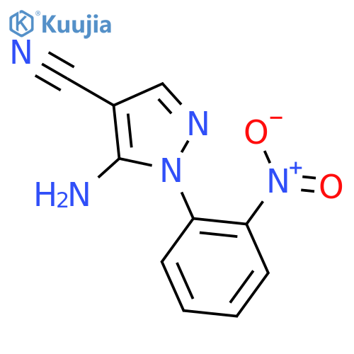5-Amino-1-(2-nitrophenyl)-1H-pyrazole-4-carbonitrile structure