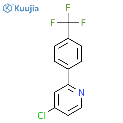 Pyridine, 4-chloro-2-[4-(trifluoromethyl)phenyl]- structure
