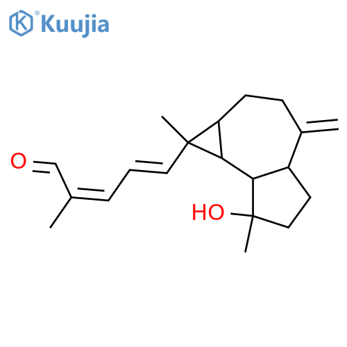 10(14),15,17-Cneorubatriene-4,19-diol; (1β,4α,5α,6β,7α,11α,15E,17Z)-form, 19-Aldehyde structure