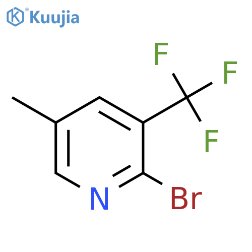 2-Bromo-5-methyl-3-(trifluoromethyl)pyridine structure