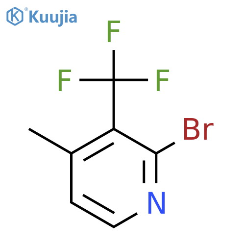 2-Bromo-4-methyl-3-(trifluoromethyl)pyridine structure