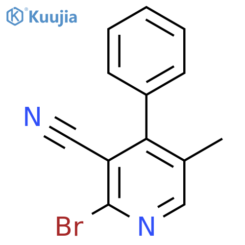 2-Bromo-5-methyl-4-phenylnicotinonitrile structure