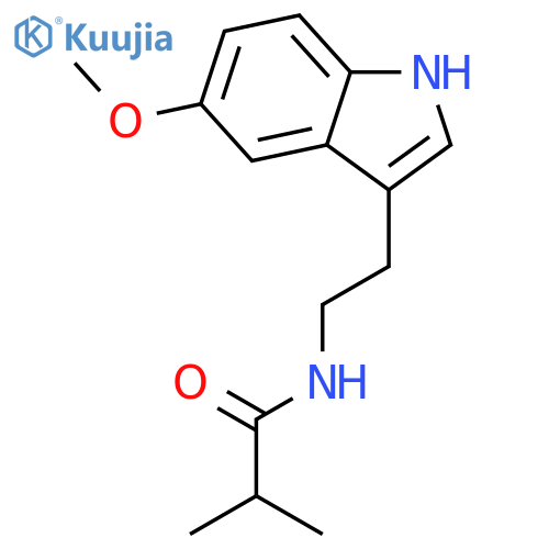 Propanamide,N-[2-(5-methoxy-1H-indol-3-yl)ethyl]-2-methyl- structure