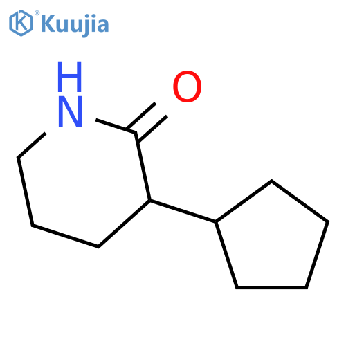 2-Piperidinone, 3-cyclopentyl-, (3R)- structure