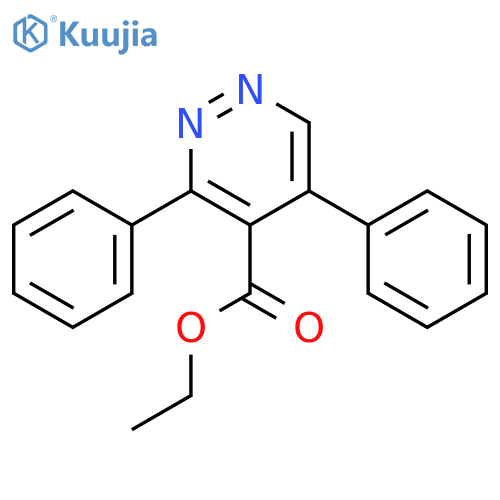 4-Pyridazinecarboxylic acid, 3,5-diphenyl-, ethyl ester structure