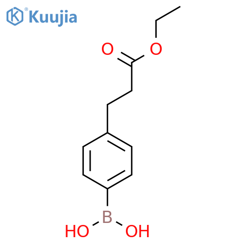4-(2-Ethoxycarbonylethyl)phenylboronic acid structure