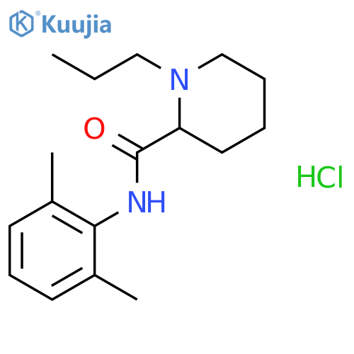 N-(2,6-Dimethylphenyl)-1-propylpiperidine-2-carboxamide hydrochloride structure
