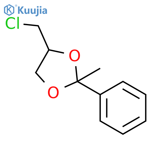 4-(chloromethyl)-2-methyl-2-phenyl-1,3-dioxolane structure