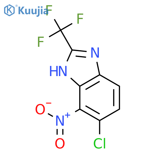 benzimidazole, 5-chloro-4-nitro-2-(trifluoromethyl)- structure