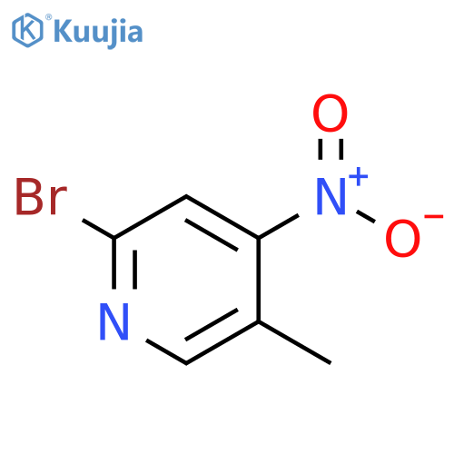 2-bromo-5-methyl-4-nitro-pyridine structure
