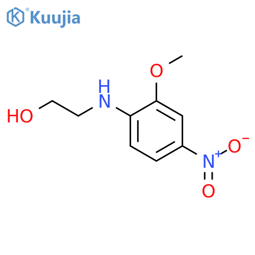 2-[(2-methoxy-4-nitrophenyl)amino]ethanol structure