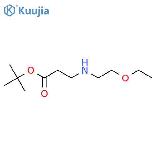 Tert-Butyl 3-[(2-ethoxyethyl)amino]propanoate structure