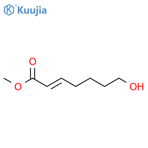 2-HEPTENOIC ACID, 7-HYDROXY-, METHYL ESTER structure