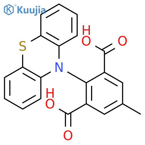 1,3-BENZENEDICARBOXYLIC ACID, 5-METHYL-2-(10H-PHENOTHIAZIN-10-YL)- structure