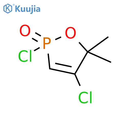 1,2-Oxaphosphole, 2,4-dichloro-2,5-dihydro-5,5-dimethyl-, 2-oxide structure