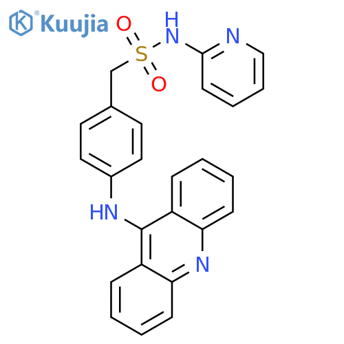 1-[4-(acridin-9-ylamino)phenyl]-N-(pyridin-2-yl)methanesulfonamide structure
