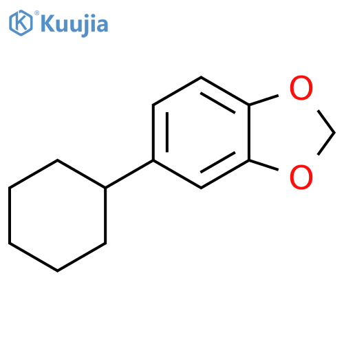 1,3-Benzodioxole, 5-cyclohexyl- structure