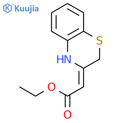 Acetic acid, (2H-1,4-benzothiazin-3(4H)-ylidene)-, ethyl ester structure