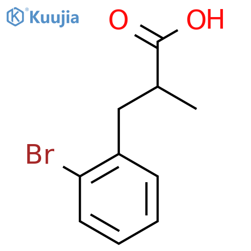 3-(2-Bromo-phenyl)-2-methyl-propionic acid structure
