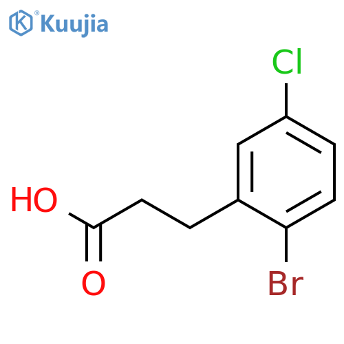 3-(2-Bromo-5-chlorophenyl)propanoic Acid structure