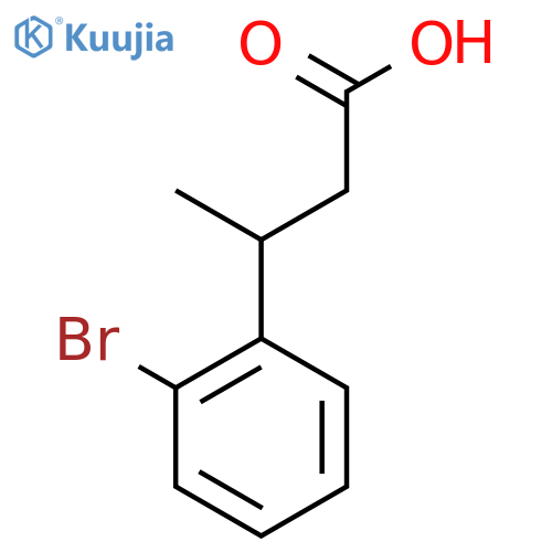3-(2-Bromophenyl)butanoic acid structure