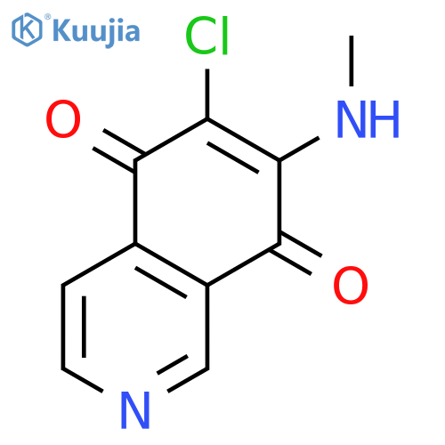 5,8-Isoquinolinedione, 6-chloro-7-(methylamino)- structure