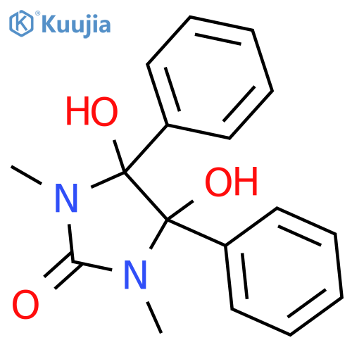 4,5-Dihydroxy-1,3-dimethyl-4,5-diphenylimidazolidin-2-one structure