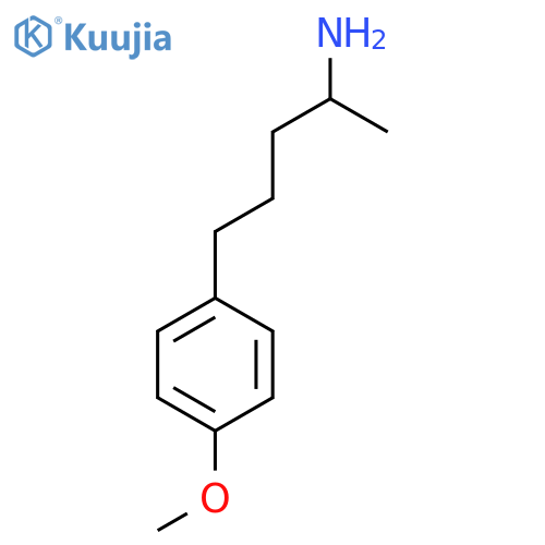 5-(4-Methoxyphenyl)pentan-2-amine structure