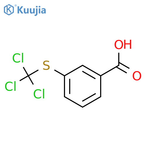 3-(trichloromethylsulfanyl)benzoic Acid structure