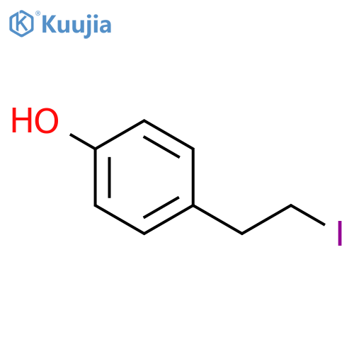 4-(2-iodoethyl)phenol structure