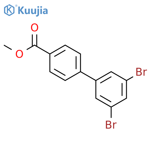 [1,1'-Biphenyl]-4-carboxylic acid, 3',5'-dibromo-, methyl ester structure