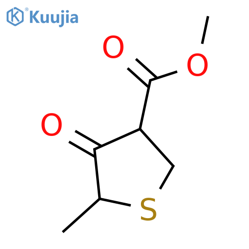 3-Thiophenecarboxylic acid, tetrahydro-5-methyl-4-oxo-, methyl ester structure