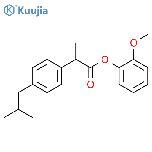 2-methoxyphenyl 2-(4-isobutylphenyl)propionate structure