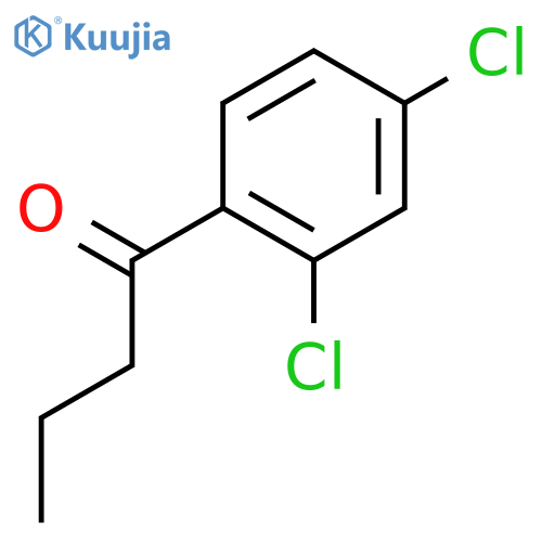 1-(2,4-dichlorophenyl)butan-1-one structure