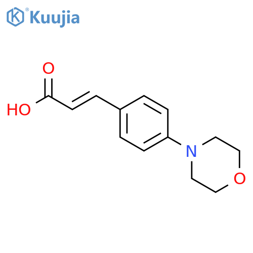 3-(4-morpholinophenyl)prop-2-enoic acid structure