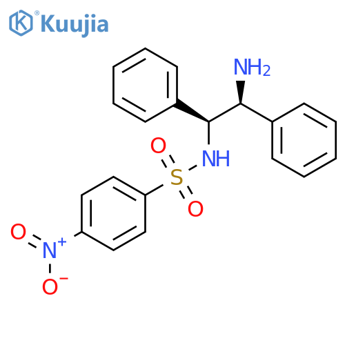 N-(1S,2S)-2-amino-1,2-diphenylethyl-4-nitrobenzene-1-sulfonamide structure