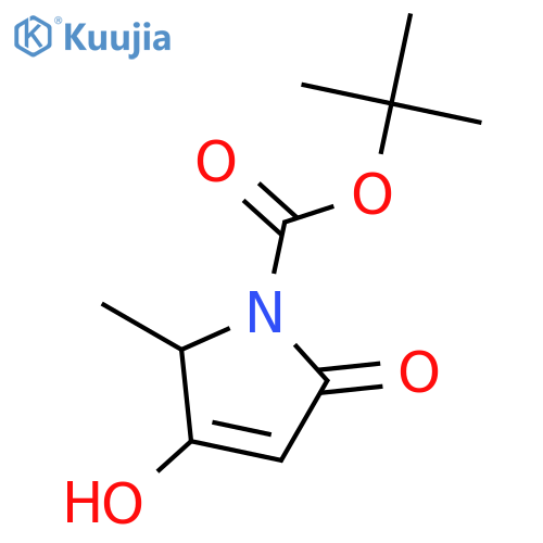 (R)-3-Hydroxy-2-methyl-5-oxo-2,5-dihydro-pyrrole-1-carboxylic Acid tert-Butyl Ester structure