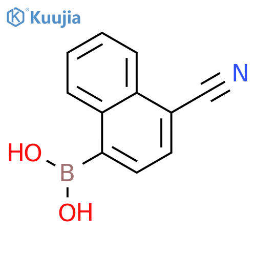 4-Cyano-1-naphthyl boronic acid structure