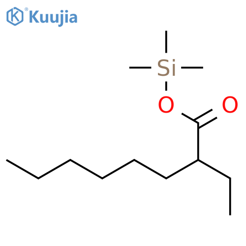 OCTANOIC ACID, 2-ETHYL-, TRIMETHYLSILYL ESTER structure