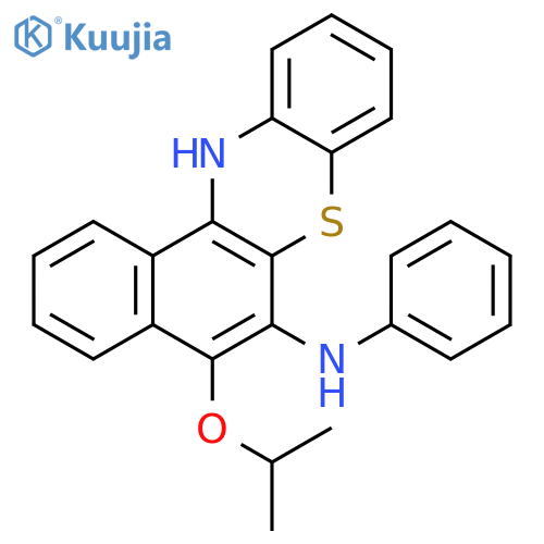 12H-BENZO[A]PHENOTHIAZIN-6-AMINE, 5-(1-METHYLETHOXY)-N-PHENYL- structure