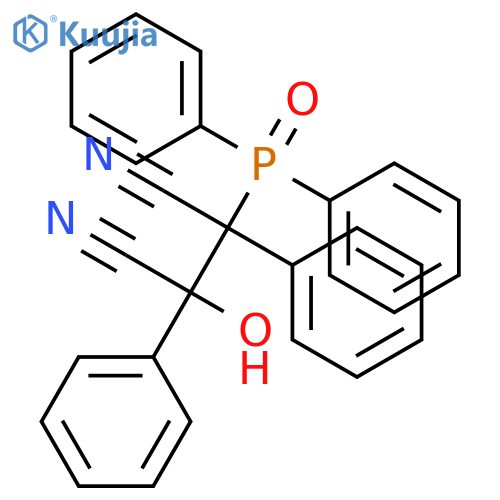 Butanedinitrile, 2-(diphenylphosphinyl)-3-hydroxy-2,3-diphenyl- structure