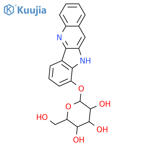 10H-Indolo[3,2-b]quinolin-9-ol; O-β-D-Glucopyranoside structure