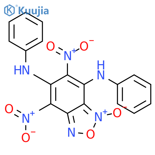 2,1,3-BENZOXADIAZOLE-4,6-DIAMINE, 5,7-DINITRO-N,N'-DIPHENYL-, 3-OXIDE structure