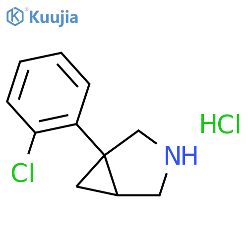 1-(2-Chlorophenyl)-3-azabicyclo3.1.0hexane Hydrochloride structure
