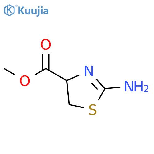 4-Thiazolecarboxylic acid, 2-amino-4,5-dihydro-, methyl ester structure