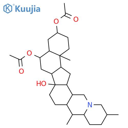 3,6,14-Cevanetriol; (3β,5α,6β,25α)-form, 3,6-Di-Ac structure